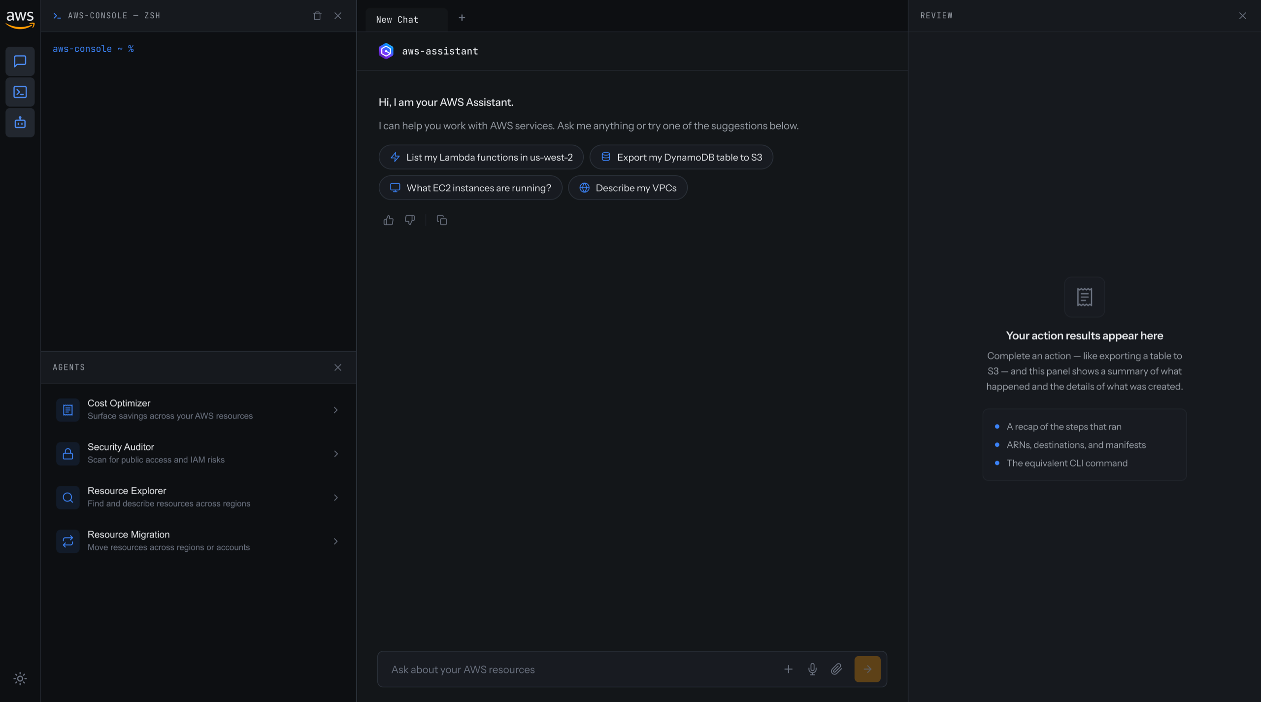 The full experience in dark mode